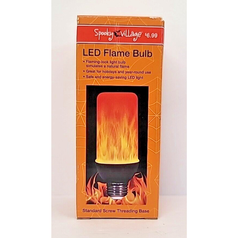 Spooky Village LED Flame/ Flickering Effect Light Bulb Discontinued Halloween